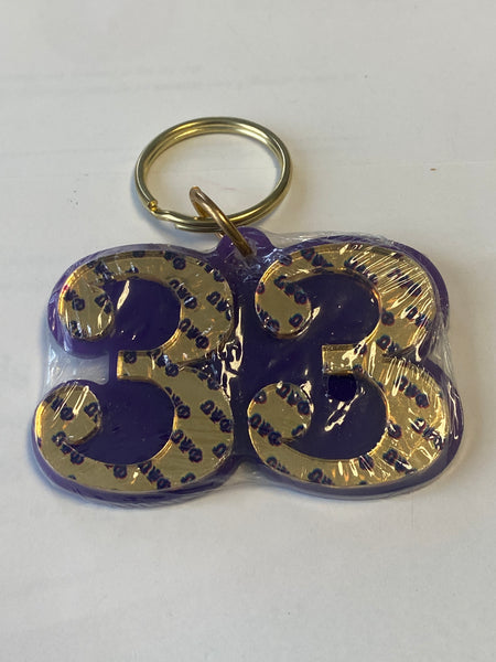 Omega Psi Phi - Line Number Keychain #33