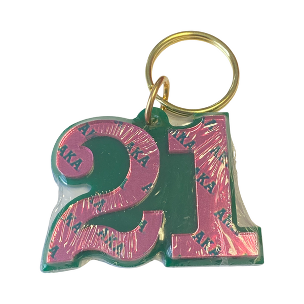 Alpha Kappa Alpha - Line Number Keychain #21