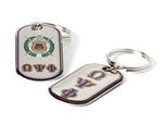 Omega Psi Phi - Epoxy Dog Tag Key Ring