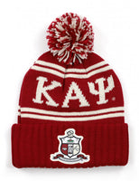 Kappa Alpha Psi - Beanie Hat w/PomPom (Red)
