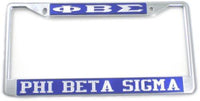 Phi Beta Sigma - License Plate Frame (Blue)