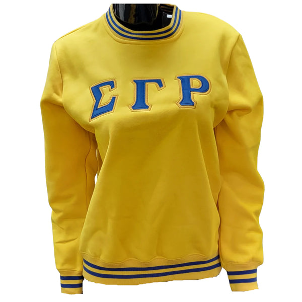 Sigma Gamma Rho - Crew Neck Sweat Shirt (Gold)