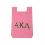 Alpha Kappa Alpha - Silicone Phone Wallet (Pink)