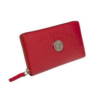 Delta Sigma Theta - Embossed Soft Leather Wallet (Red)
