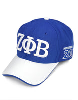 Zeta Phi Beta - Adjustable Baseball Cap (Letters/Blue)