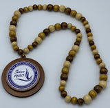 Zeta Phi Beta - Beaded Tiki Necklace w/Crest