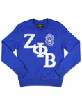 Zeta Phi Beta - Chenille Sweatshirt (Blue)