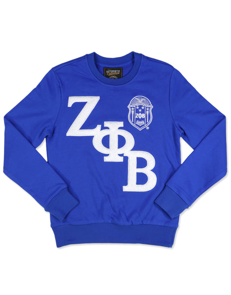 Zeta Phi Beta - Chenille Sweatshirt (Blue)