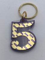 Omega Psi Phi - Line Number Keychain #5