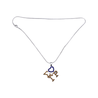 Sigma Gamma Rho - Bling Necklace w/Heart (Sliver)