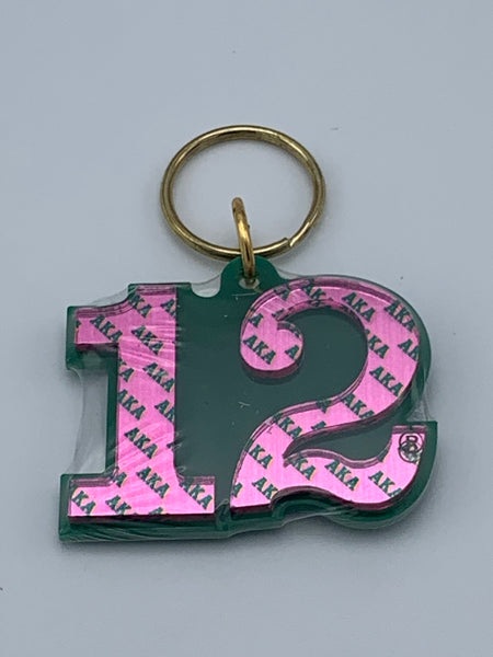 Alpha Kappa Alpha - Line Number Keychain #12