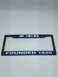 Zeta Phi Beta- Plastic Founded License Plate Frame