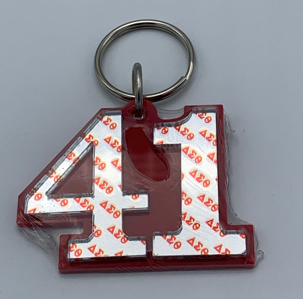 Delta Sigma Theta - Line Number Keychain #41