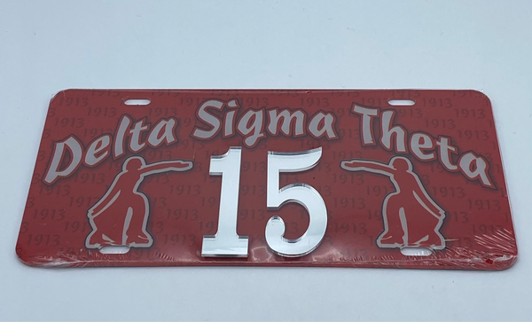 Delta Sigma Theta - Line Number License Plate #15