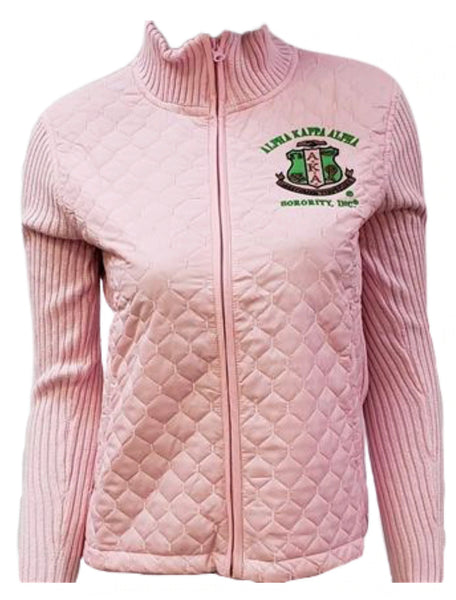 Alpha Kappa Alpha - Sweater Jacket (Pink)