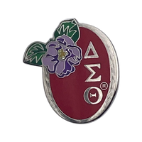 Delta Sigma Theta - Oval Flower 1”Lapel Pin