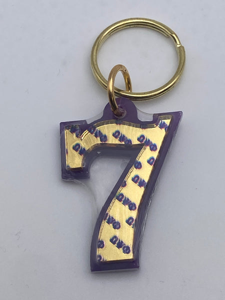 Omega Psi Phi - Line Number Keychain #7