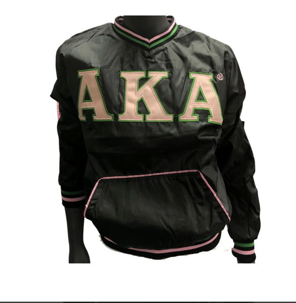 Alpha Kappa Alpha - Windbreaker (Black)