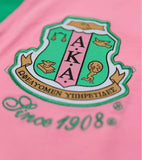 Alpha Kappa Alpha - Light Weight Cardigan (Pink/Green)