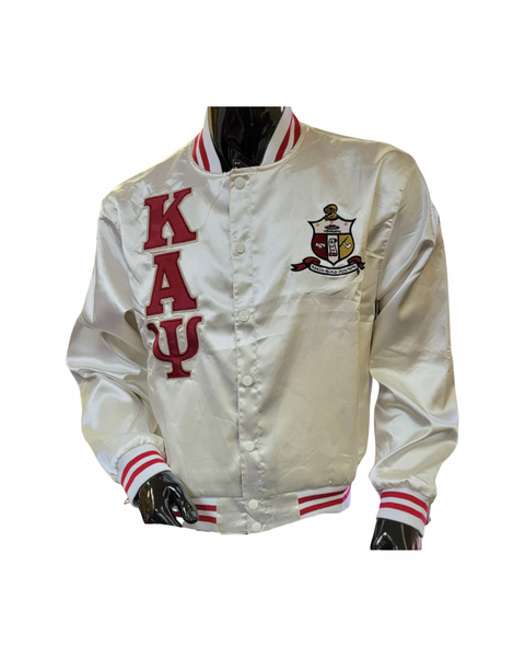 Kappa Alpha Psi Satin Jacket Cream