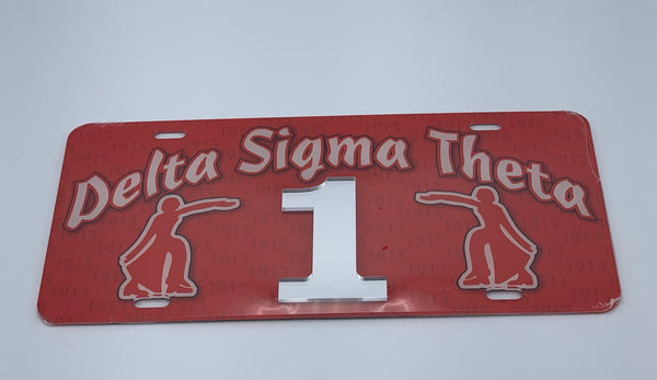 Delta Sigma Theta - Line Number License Plate #1