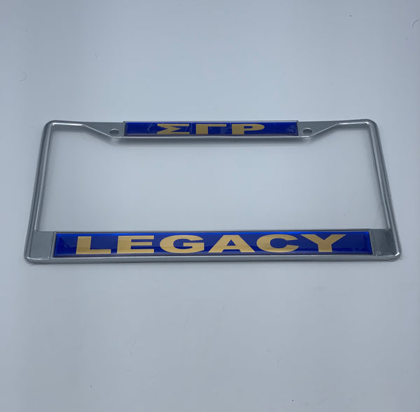 Sigma Gamma Rho - Legacy License Plate Frame