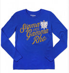 Sigma Gamma Rho - Long Sleeve Tee (Blue)