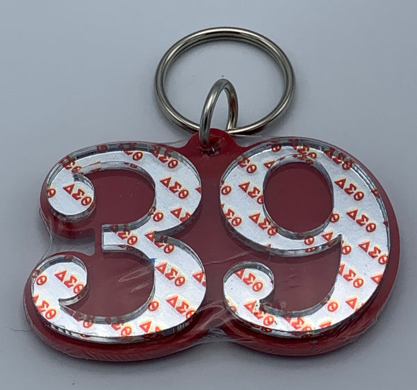 Delta Sigma Theta - Line Number Keychain #39
