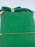 Alpha Kappa Alpha - Embossed Cross Body Bag