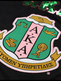 Alpha Kappa Alpha - Football Jersey (Black)