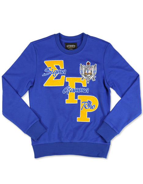 Sigma Gamma Rho - Chenille Sweatshirt (Blue)