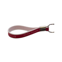 Delta Sigma Theta - Silicone Wrist Band Keychain (Striped)