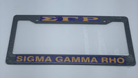 Sigma Gamma Rho - Plastic License Plate Frame