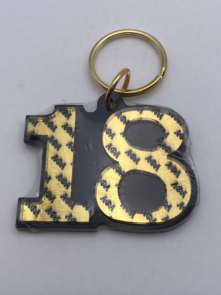 Alpha Phi Alpha - Line Number Keychain #18