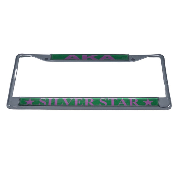 Alpha Kappa Alpha - Silver Star License Plate Frame
