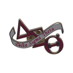 Delta Sigma Theta - Letters w/Banner 1.5”Lapel Pin