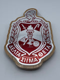 Delta Sigma Theta - Domed Crest Plaque 9.5" × 9.5"