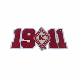 Kappa Alpha Psi-  11.75” Crest/Year  (Iron on) Patch