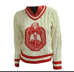 Delta Sigma Theta - V-Neck Sweater (Cream)