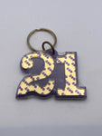 Omega Psi Phi - Line Number Keychain #21