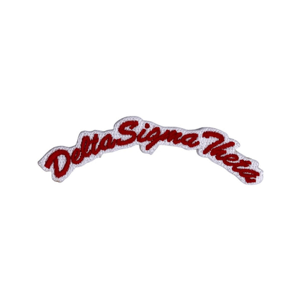 Delta Sigma Theta - 4” Rocker(Iron on) Patch/Red
