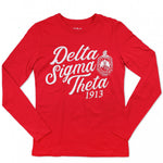Delta Sigma Theta - Long Sleeve Tee (Red)