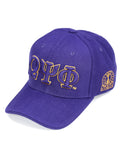 Omega Psi Phi - Adjustable Baseball Cap (Letters/Purple)