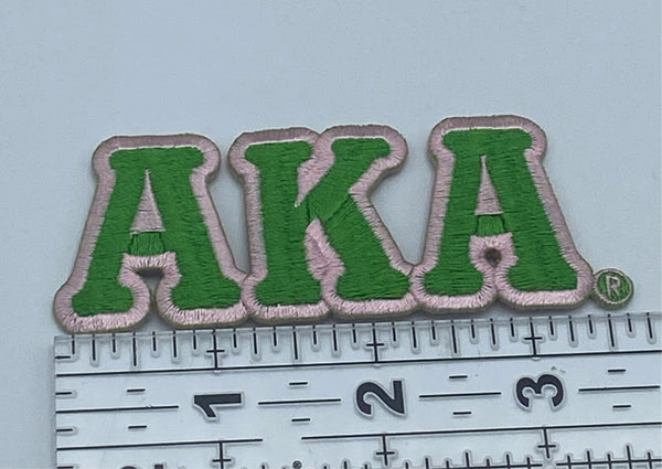  3 Iron-On Embroidered Letters - R