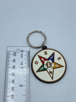 Order of The Eastern Star - Rubber Shield Keychain
