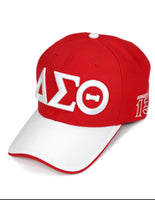 Delta Sigma Theta - Adjustable Baseball Cap (Letters/Red)