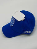 Zeta Phi Beta- Adjustable Baseball Cap (Shield/Blue)