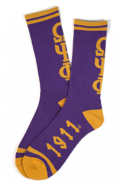 Omega Psi Phi - Crew Socks(Purple)