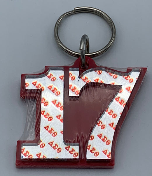 Delta Sigma Theta - Line Number Keychain #17