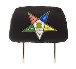 Order of Theta Eastern Star - Car Seat Head Rest Cover (Black)